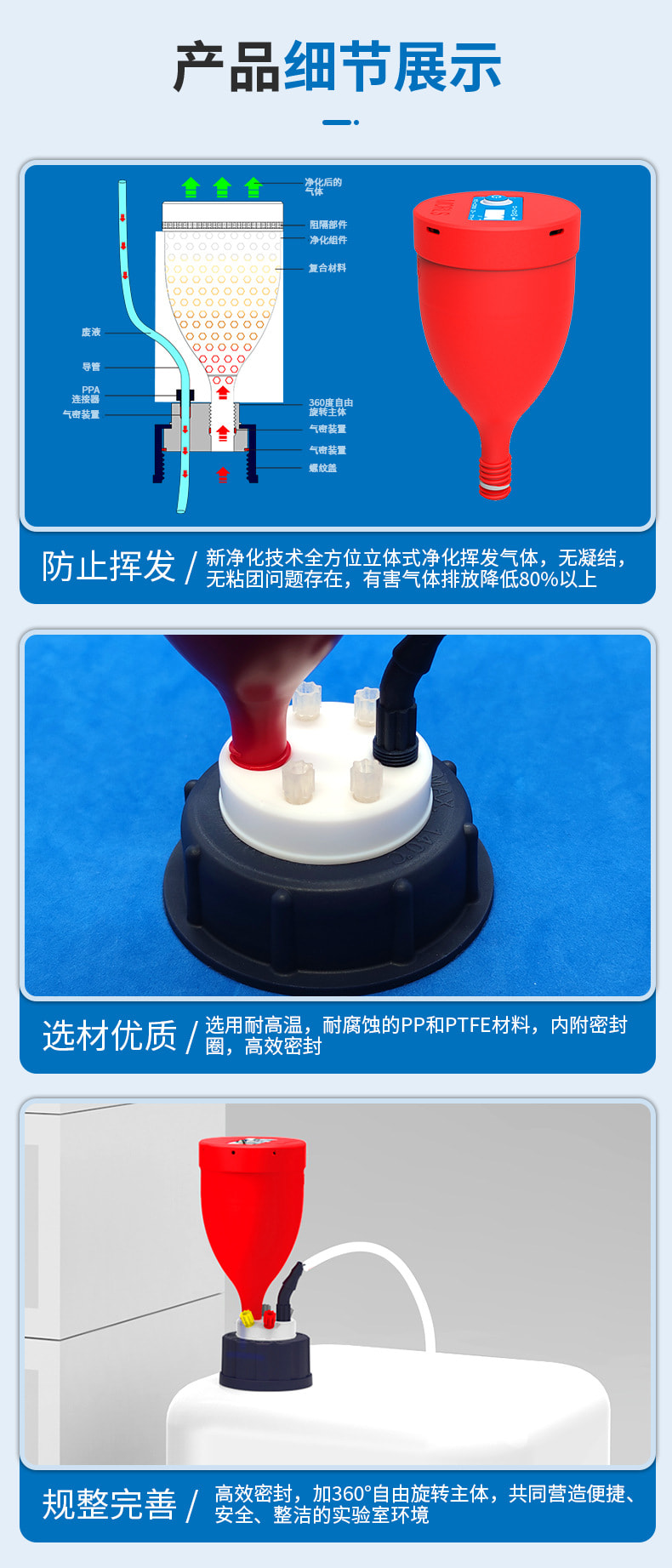 液相废液桶密封安全盖