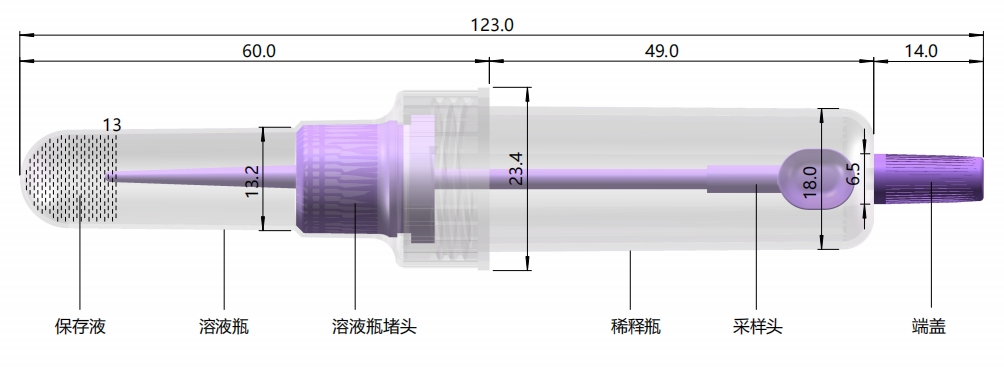 一体式粪便采样器(勺子款)参数